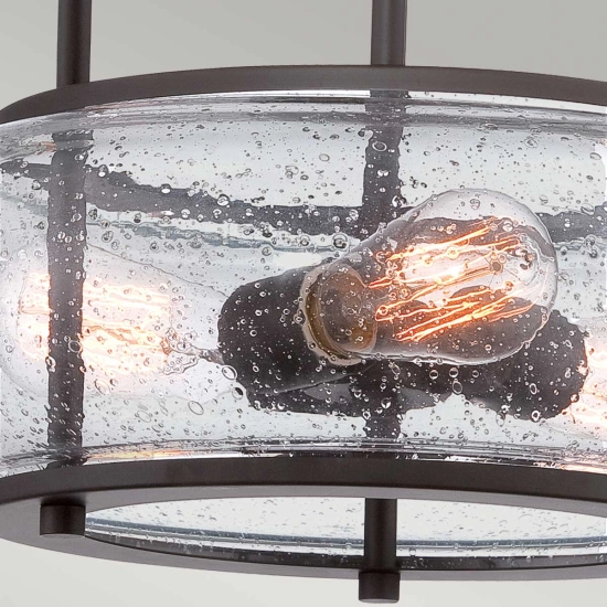 Półplafon Trilogy – 3 źródła światła – Stary brąz QZ-TRILOGY-SF-M Elstead Lighting