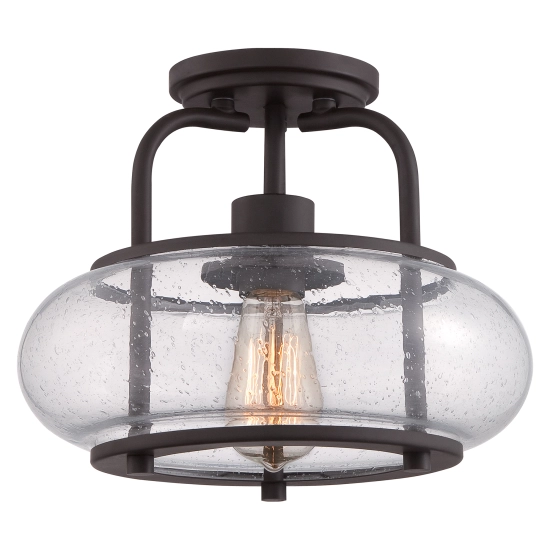 kinkiecik.pl Półplafon Trilogy – 1 źródło światła – Stary brąz QZ-TRILOGY-SF-S Elstead Lighting