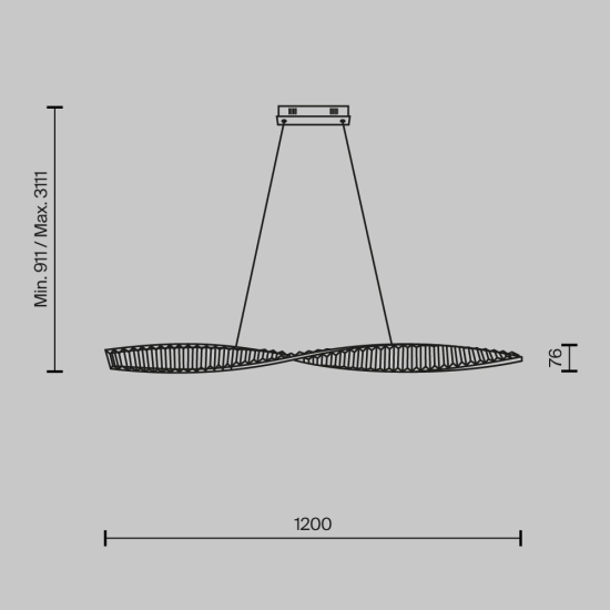 Lampa wisząca Krone P097PL-L36BS3K Maytoni - zdjęcie dodatkowe 8