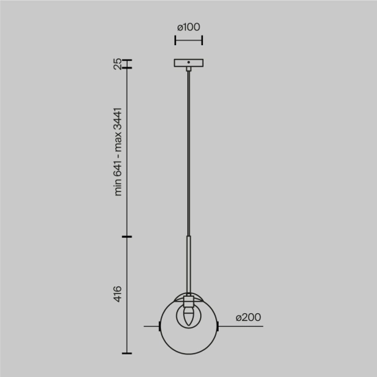 Lampa wisząca Basic form MOD521PL-01G3 Maytoni - zdjęcie dodatkowe 5