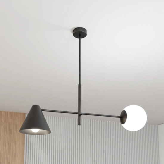 LŻyrandol HERMES 2 BLACK 1347/2 EMIBIG Lighting - zdjęcie produktu