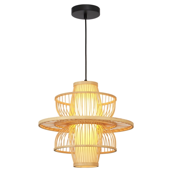 Rattanowa lampa wisząca Astra naturalna 1xE27 LP-3110/1P NT Light Prestige