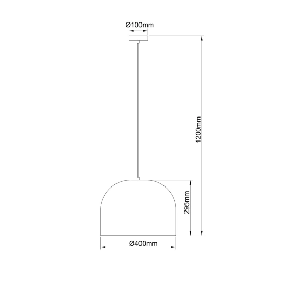 Rattanowa lampa wisząca Kanso 40 cm jasne drewno 1xE27 LP-2025/1P 40 cm Light Prestige