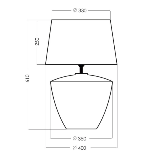 RAVENNA TRANSPARENT lampa stołowa L052331250 4Concepts L052331250 - zdjęcie 2