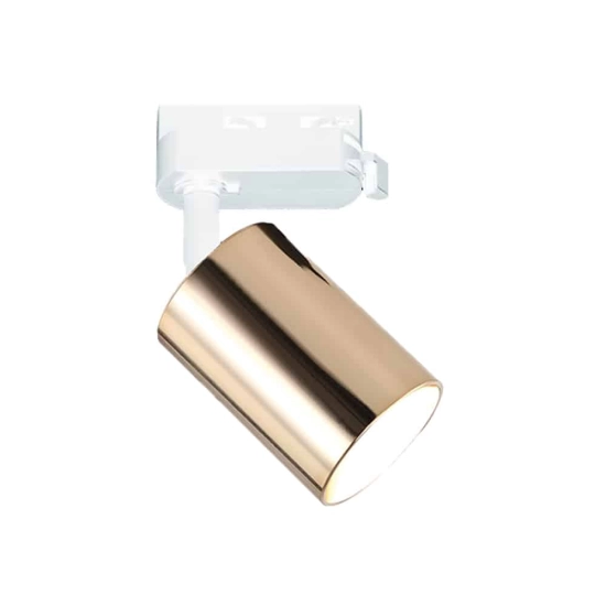 kinkiecikpl Reflektor do szyny Kika Bianco Gold Track ORLICKI Materiał wykonania: metal, plastik Kolor: biały/złoty Wys
