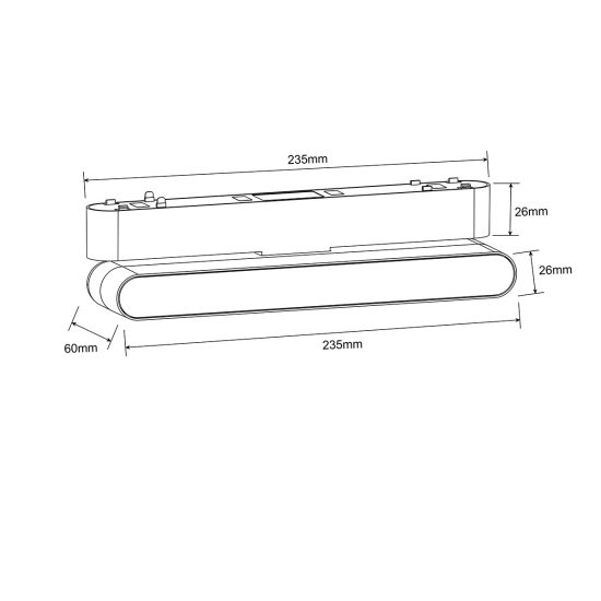 Reflektor Magnetic Slim Fizz 12W LED 3000K biały LP-626-MAG SLIM 12W 3WH Light Prestige