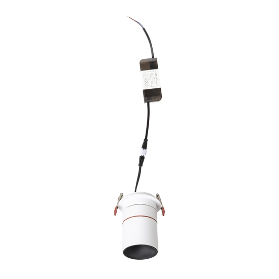 AUGUSTA wpuszczana biała/czarna 230V LED 12W 36° 3000K Rendl light studio R14239 - zdjęcie produktu