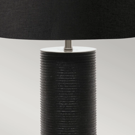 Lampa stołowa Ripple – 1 źródło światła – Czarna RIPPLE-TL-BLK Elstead Lighting