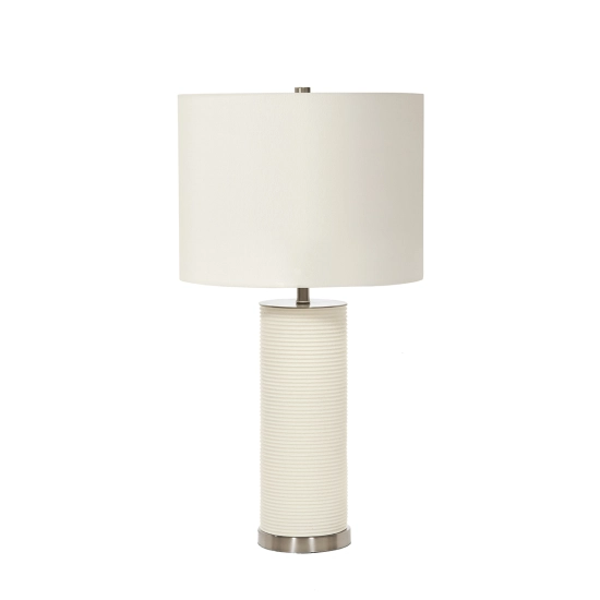 kinkiecik.pl Lampa stołowa Ripple – 1 źródło światła – Biała RIPPLE-TL-WHT Elstead Lighting