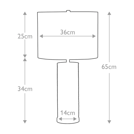 Lampa stołowa Ripple – 1 źródło światła – Biała RIPPLE-TL-WHT Elstead Lighting