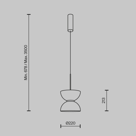 Lampa wisząca Kyoto MOD178PL-L11B3K Maytoni - zdjęcie dodatkowe 5