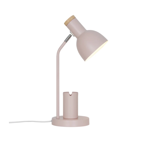 Różowa lampa biurkowa Devone wbudowany organizer 2512405057 Nordlux