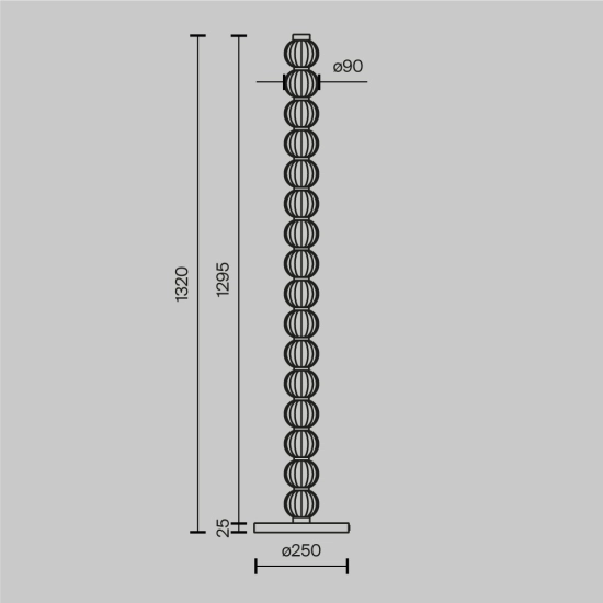 Lampa podłogowa Amulet MOD555FL-L23G3K Maytoni - zdjęcie dodatkowe 5