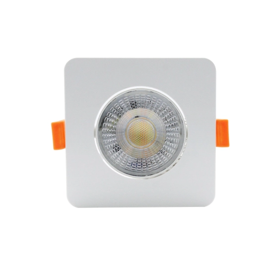 Ruchome kwadratowe oczko podtynkowe Plus białe LED CCT LP-1506/1RS WH Square Light Prestige