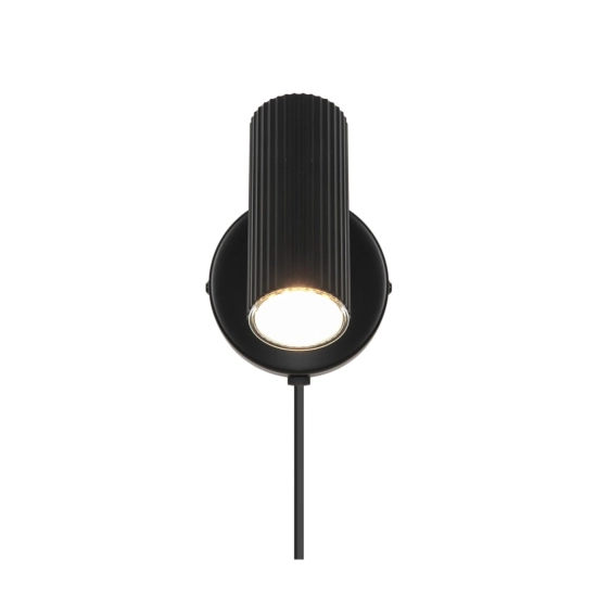 Ryflowany kinkiet Vico - czarny 2612591003 Nordlux