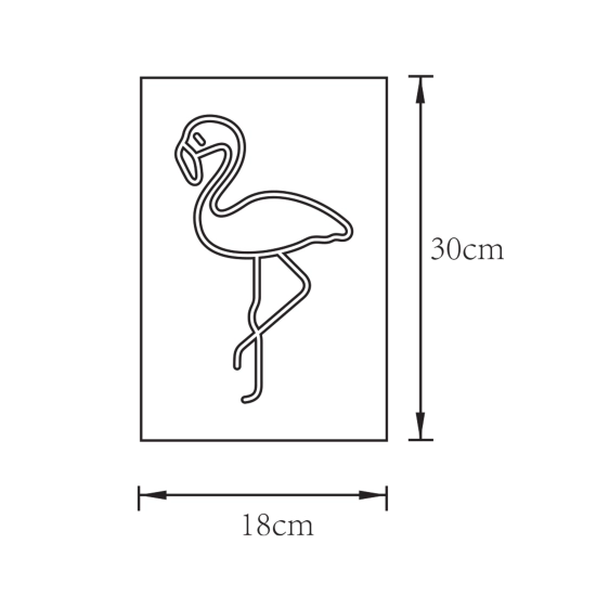 NEON FLAMINGO dekoracja świetlna FM-WN33 ZUMA LINE
