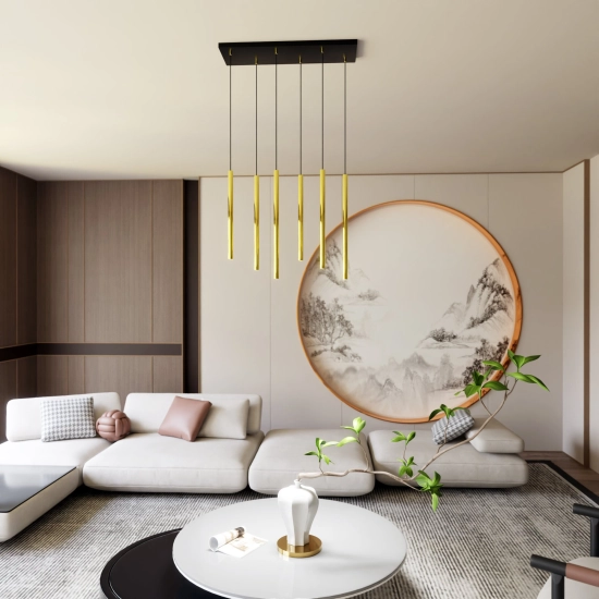 Lampa wisząca SELTER 6 GOLD 1332/6 EMIBIG Lighting