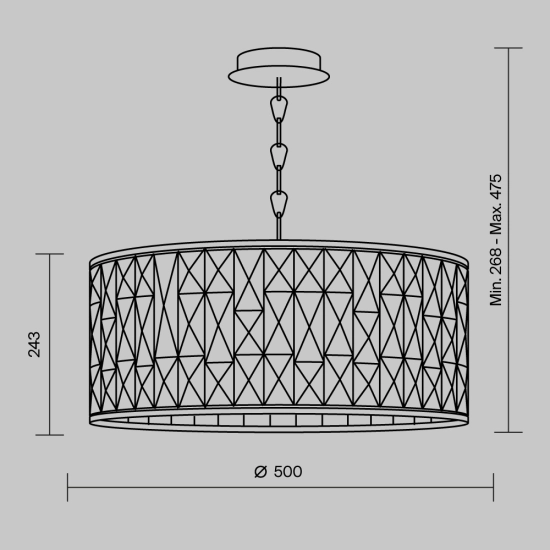 Lampa wisząca Gelid MOD184-PL-04-CH Maytoni - zdjęcie dodatkowe 7