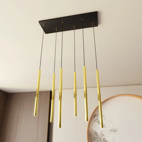 Lampa wisząca SELTER 6 GOLD 1332/6 EMIBIG Lighting