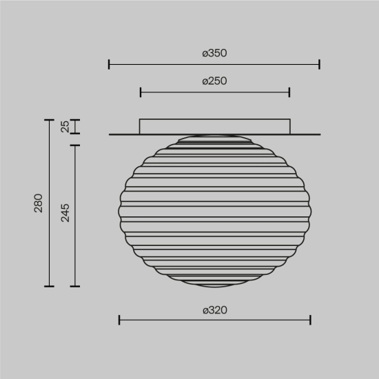 Lampa sufitowa Reels MOD268CL-01G Maytoni - zdjęcie dodatkowe 4