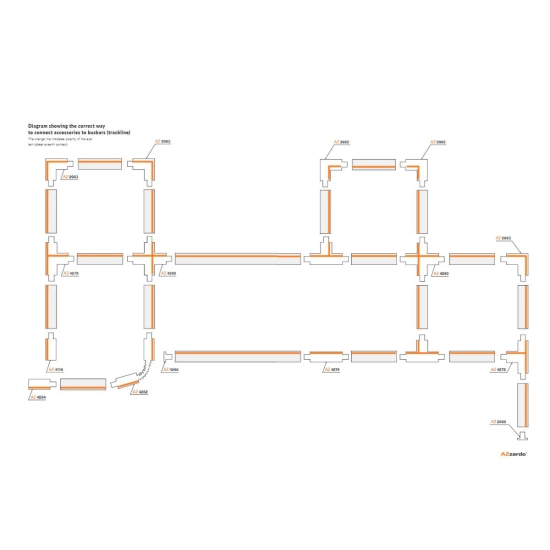Złącze regulowane do szynoprzewodu TRACK 3 LINE ADJUSTABLE AZ4285 AZZARDO
