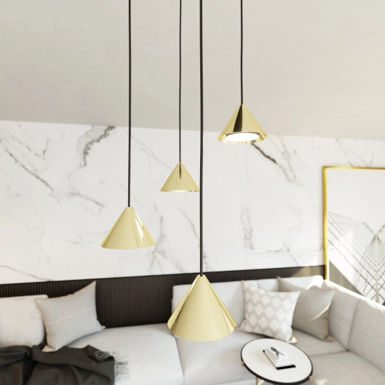 Lampa wisząca ELIT 4 PREMIUM GOLD 1329/4PREM EMIBIG Lighting