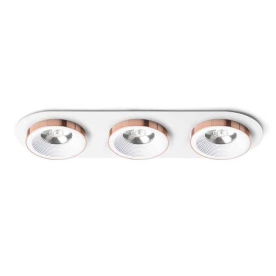 kinkiecik.pl SHARM R III wpuszczana biała miedź 230V LED 3x10W 24° 3000K R13245 Rendl light studio