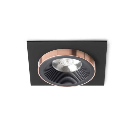 kinkiecik.pl SHARM SQ I wpuszczana czarna/czarna miedź 230V LED 10W 24° 3000K R13254 Rendl light studio