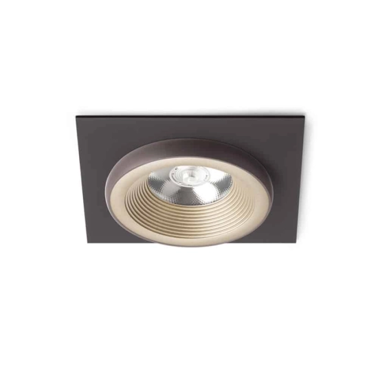 kinkiecik.pl SHARM SQ I wpuszczana perłowo-złota/brązowa 230V LED 10W 24° 3000K R13251 Rendl light studio