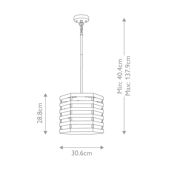 Lampa wisząca Shoal – 1 źródło światła SHOAL-1P Elstead Lighting