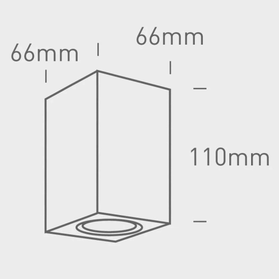The GU10 Outdoor Cube Lights ABS+PC ONE 67142D/AN LIGHT