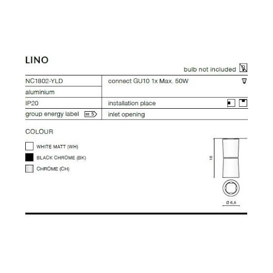 Plafon LINO AZ1478 AZZARDO
