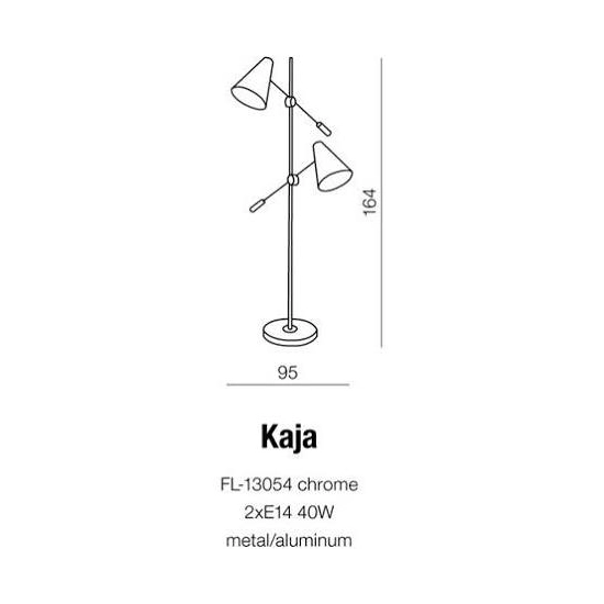 Lampa podłogowa Kaja (white) AZ2863 AZZARDO