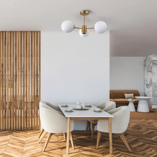 Roma 3 wisząca złota LP-1345/3P GD LIGHT PRESTIGE