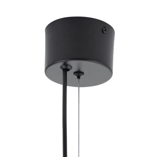 Lampa wisząca BOOM 25 cm - LED, klosz szary- metalizowany, wykonczenie złote - zdjęcie produktu