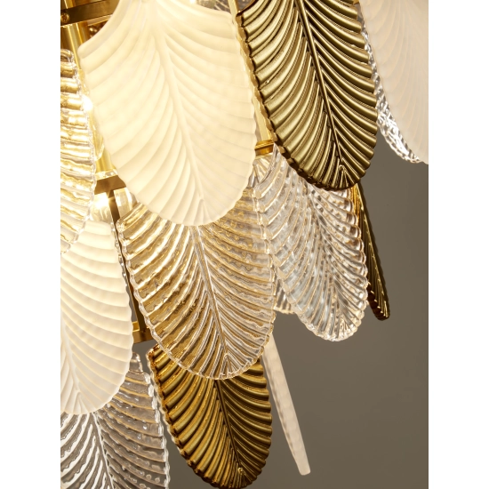 Lampa wisząca SECRET biało złota 80 cm - zdjęcie produktu