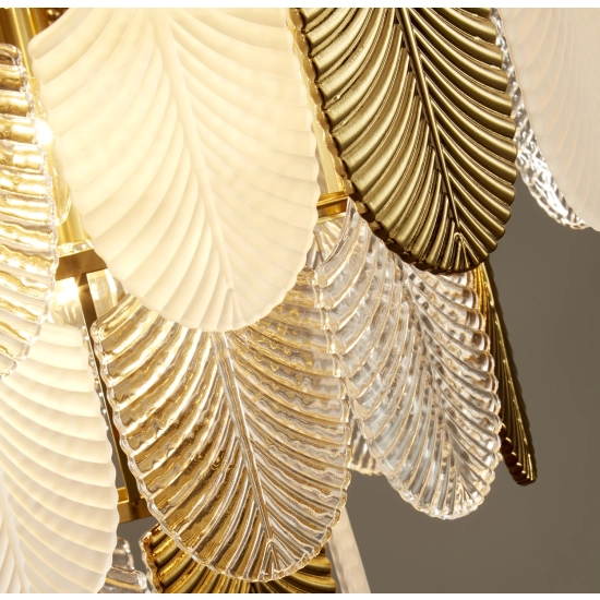 Lampa wisząca SECRET biało złota 80 cm - zdjęcie produktu