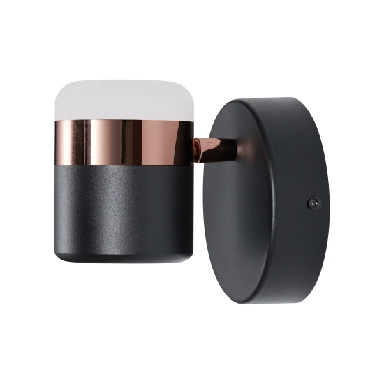 Lampa ścienna POCCO LED czarna 14 cm - zdjęcie produktu