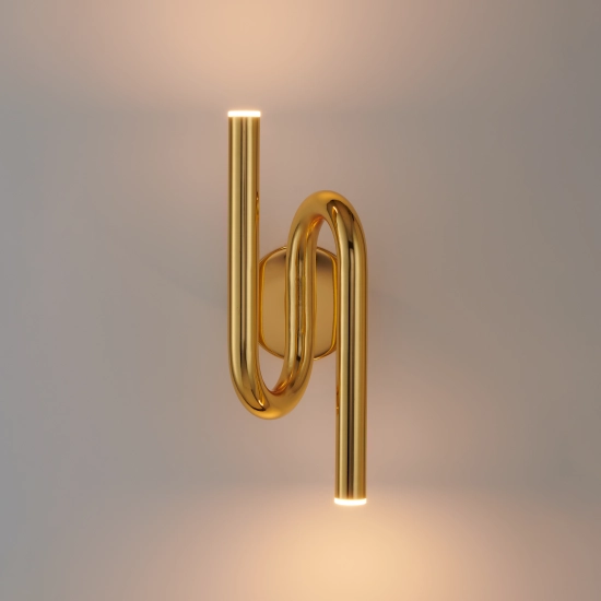 Lampa ścienna MYK LED złota 38 cm - zdjęcie produktu