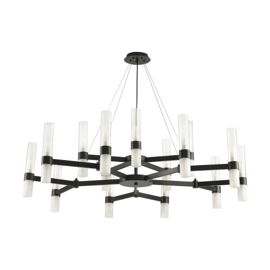 Lampa wisząca CANDELA-15 czarna 120 cm - zdjęcie produktu