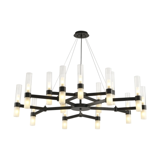 Lampa wisząca CANDELA-15 czarna 120 cm - zdjęcie produktu