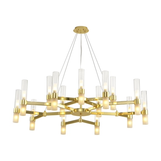 Lampa wisząca CANDELA-15 złota 120 cm - zdjęcie produktu