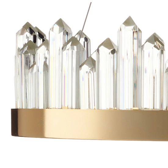 Lampa wisząca LUSSO LED złota 60 cm - zdjęcie produktu