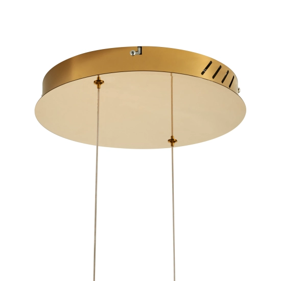 Lampa wisząca CIRCLE 2 80+80 cm - LED, ringi złoty połysk na 1 podsufitce - zdjęcie produktu