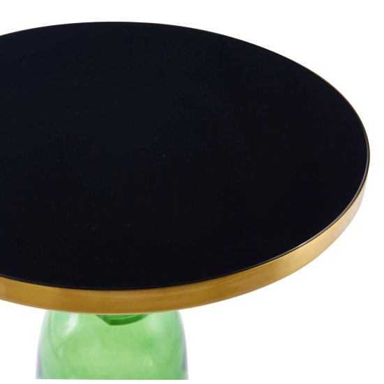 Stolik kawowy DOLCE zielono czarny 50 cm - zdjęcie produktu