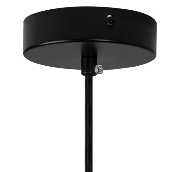 Lampa wisząca COSTA DUO 50 cm - czarny stelaż, dwa klosze - zdjęcie produktu