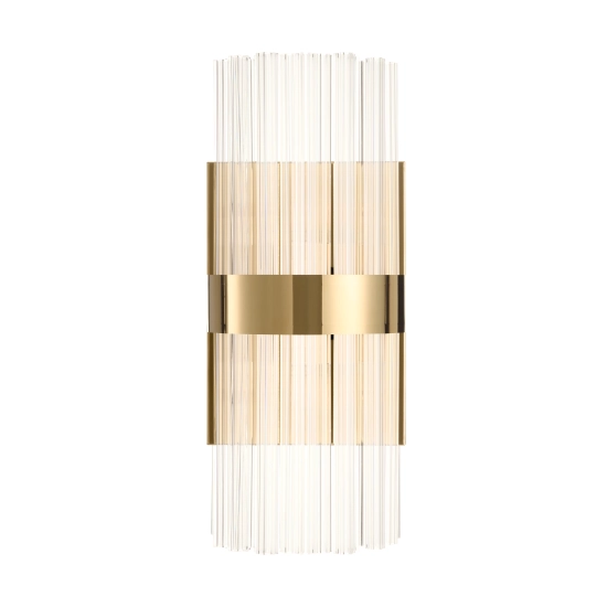 Lampa ścienna MIRACOLO B złota 50 cm z kryształkami - zdjęcie produktu