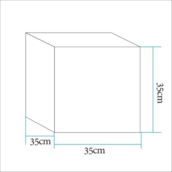 Lampa ogrodowa kostka CUBIC LED M RGBW 16 kolorów 35 cm - zdjęcie produktu