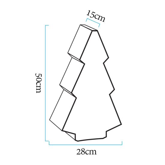 Lampa ogrodowa choinka X-MASS TREE S LED RGBW 16 kolorów 50 cm - zdjęcie produktu