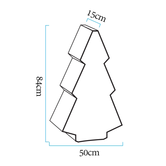 Lampa ogrodowa choinka X-MASS TREE M LED RGBW 16 kolorów 84 cm - zdjęcie produktu